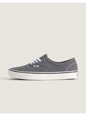 Vans Heritage Authentic Grey Canvas Sneaker White Sidewall Womens Sz 6 Mens 4.5